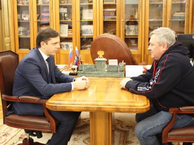 Виталий Кормильцев встретился с губернатором Орловской области Андреем Клычковым